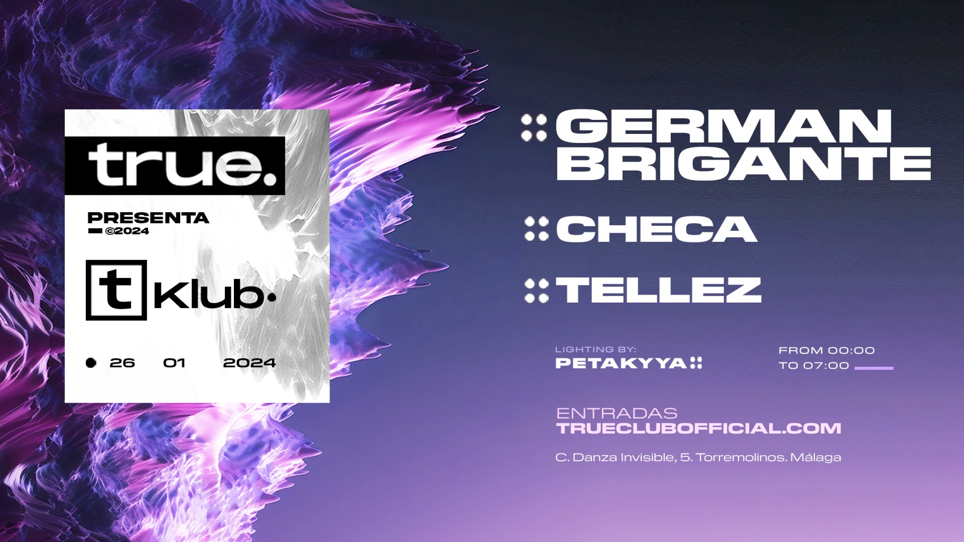 TRUE CLUB PRESENTA A GERMAN BRIGANTE, CHECA Y TELLEZ image