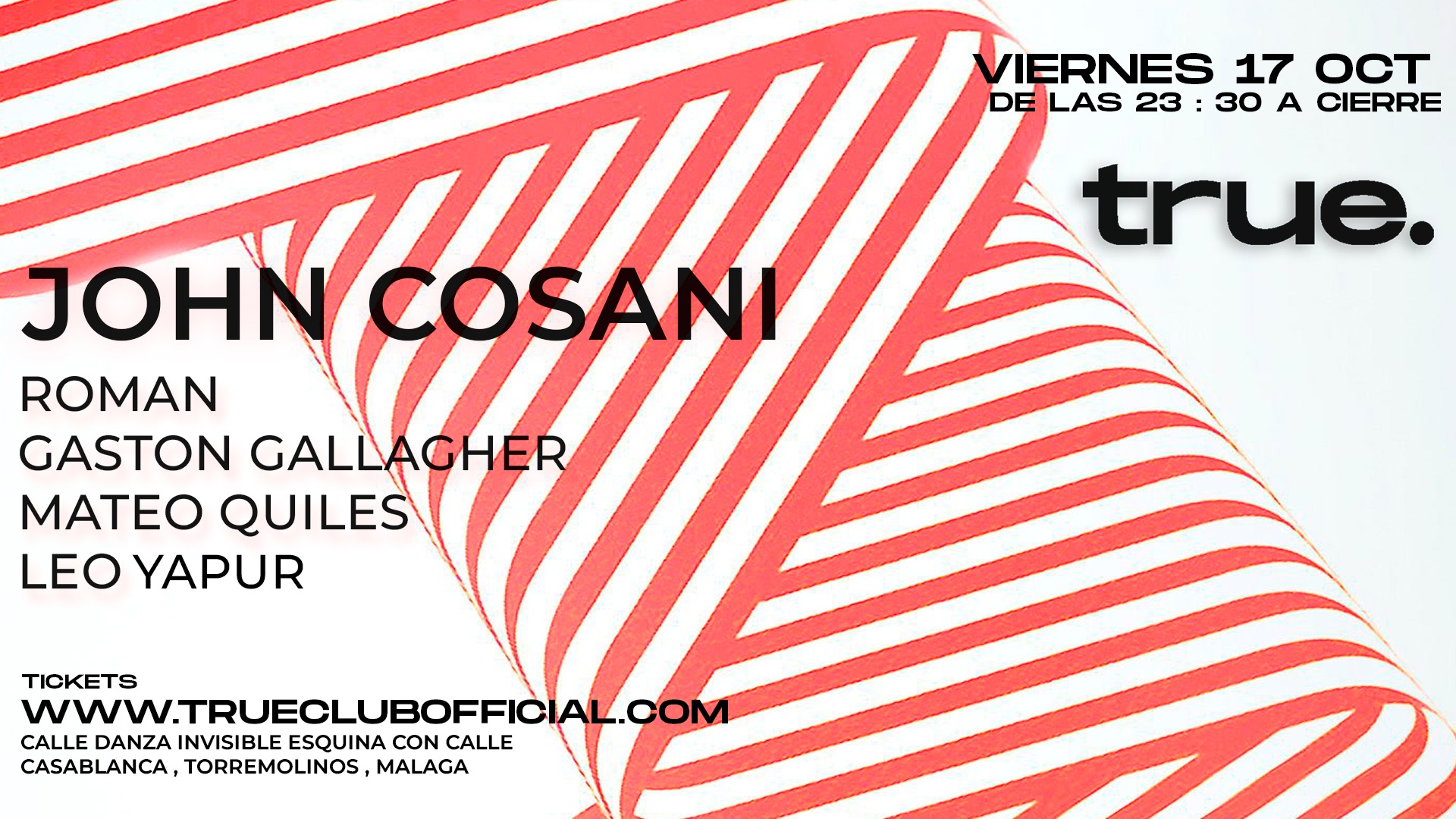 TRUE CLUB PRESENTA A JOHN COSANI, ROMAN, GASTON GALLAGHER, MATEO QUILES Y LEO YAPUR image