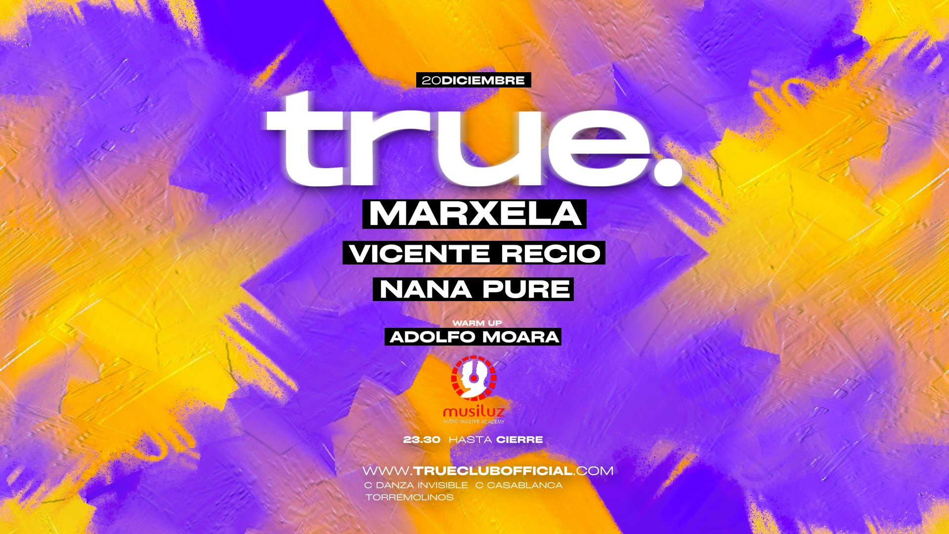 TRUE CLUB PRESENTA A MARXELA, VICENTE RECIO, NANA PURE Y ADOLFO MOARA image