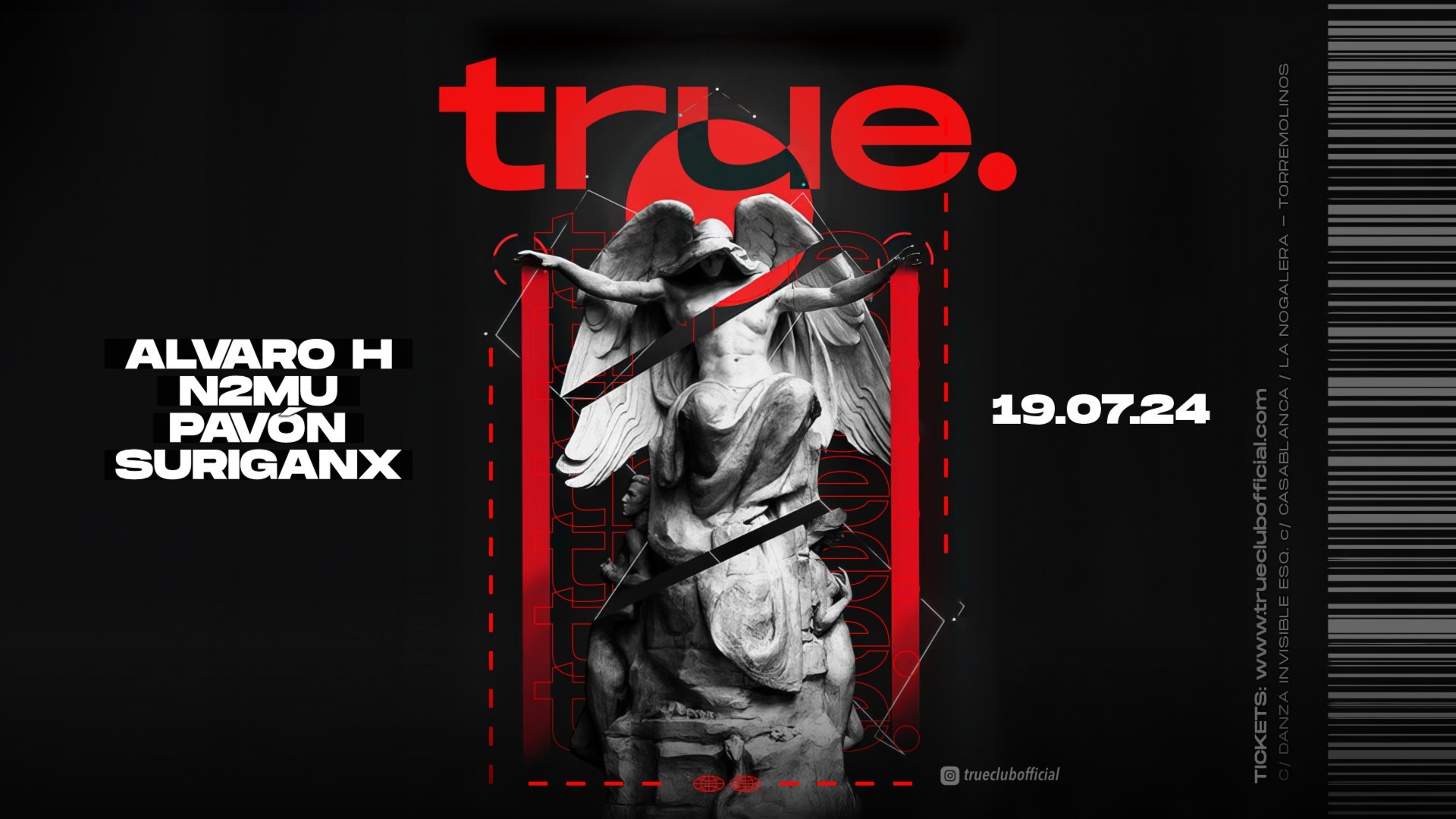 TRUE CLUB PRESENTA ÁLVARO H, N2MU, PAVÓN Y SURIGANX image
