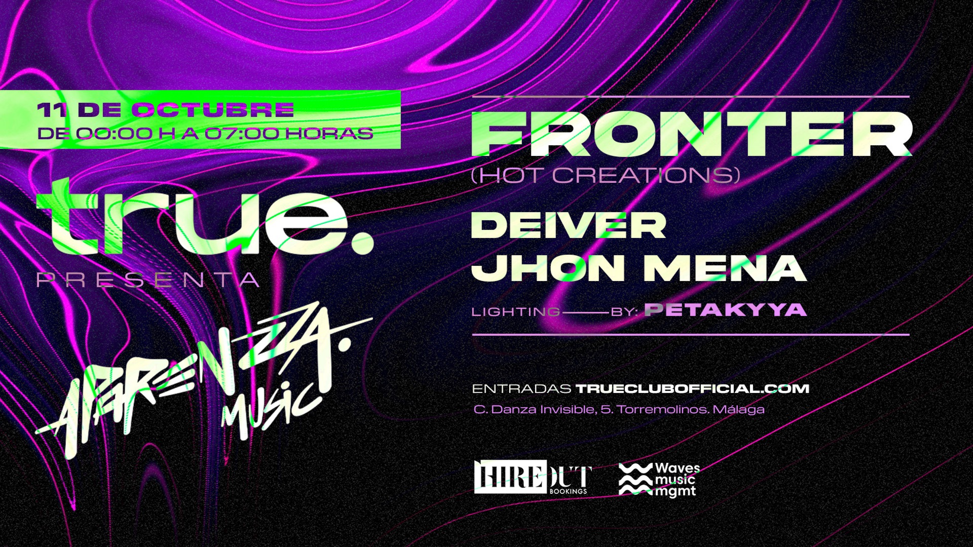 TRUE CLUB PRESENTA APARENZZA MUSIC, FRONTER, DEIVER Y JHON MENA image