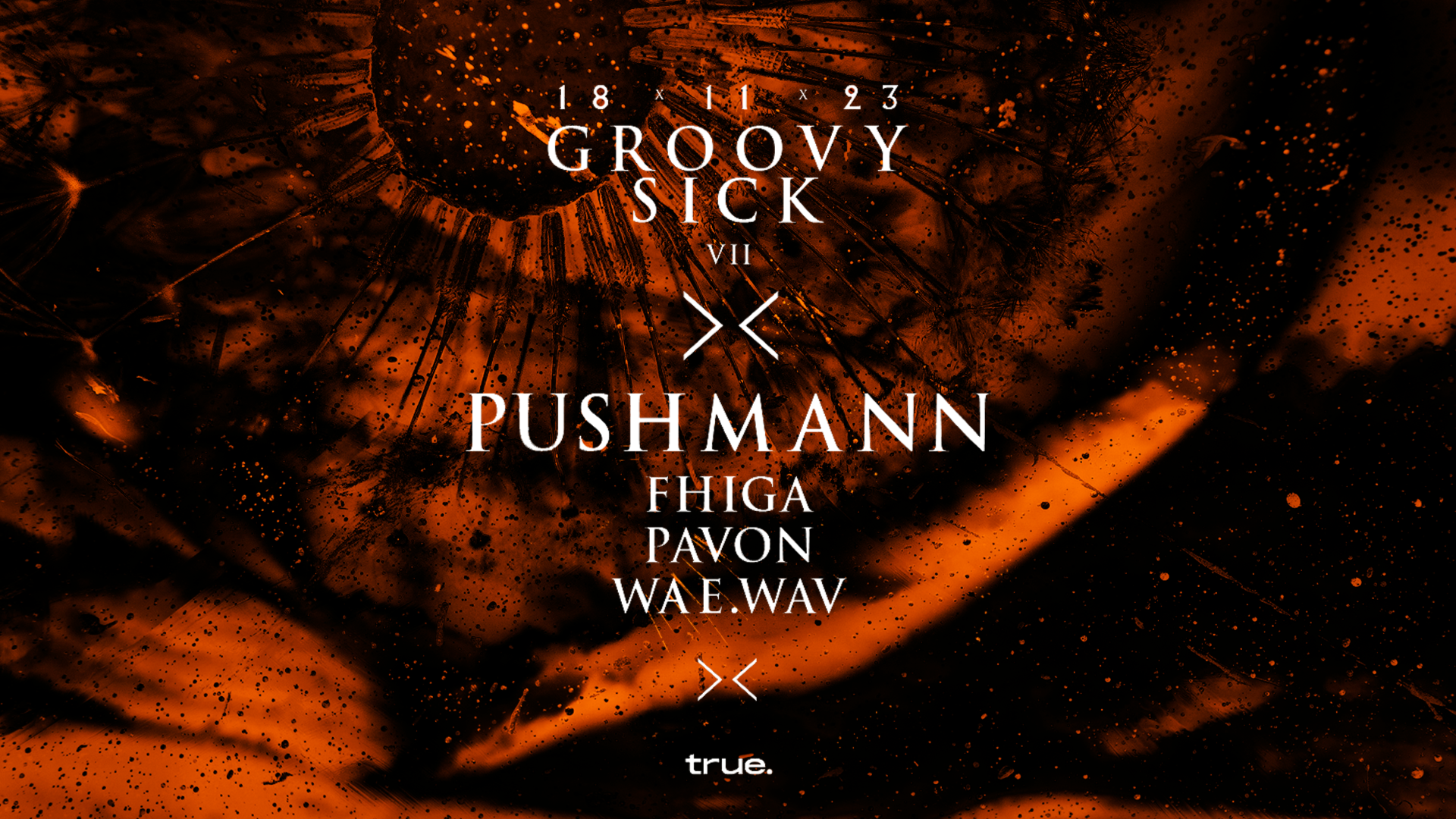 TRUE CLUB PRESENTA GROOVY SICK VII CON PUSH MANN, FHIGA, PAVON Y WAE.WAV image