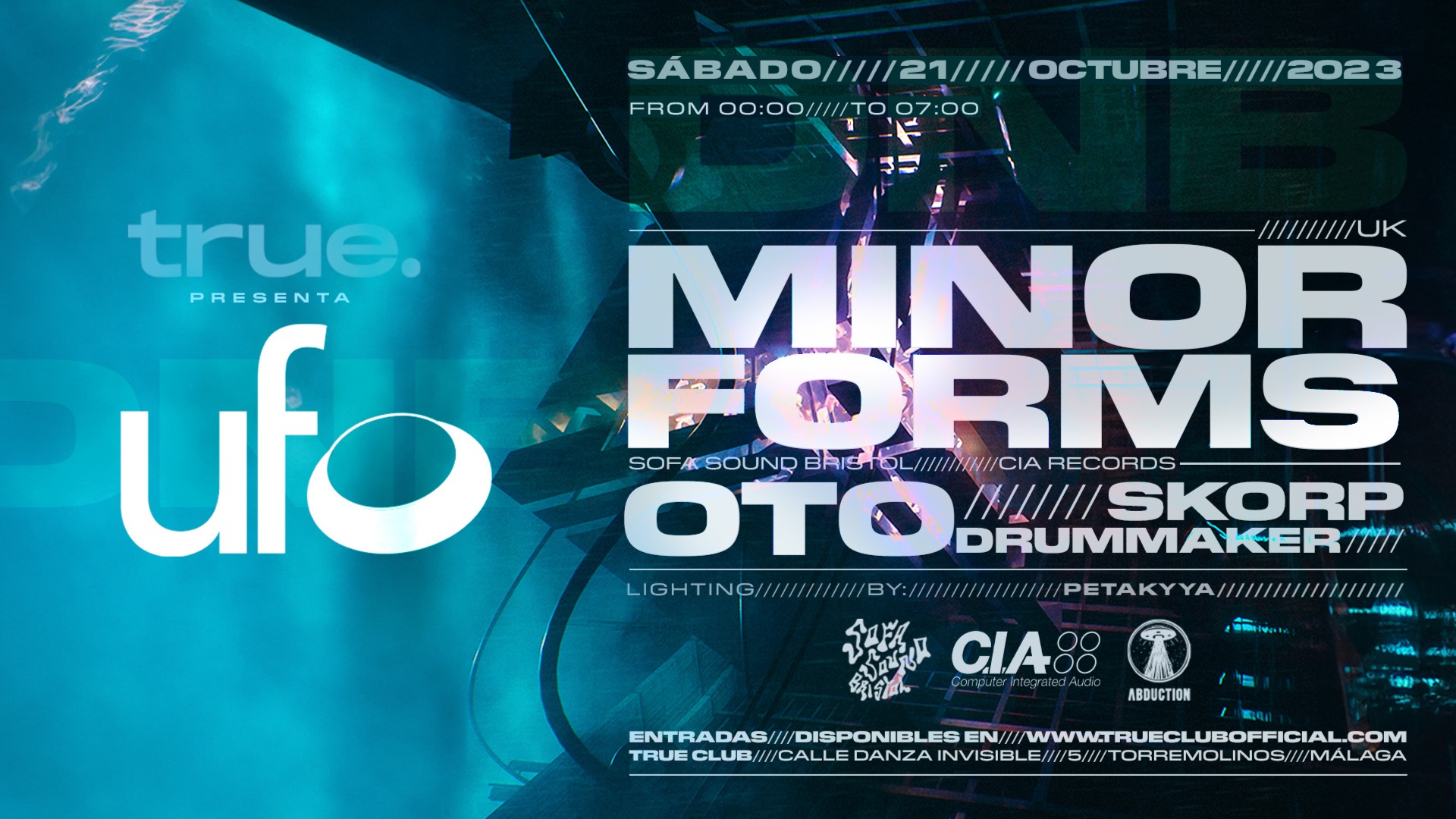 TRUE CLUB PRESENTA MINOR FORMS, OTO, SKORP Y DRUMMAKER image