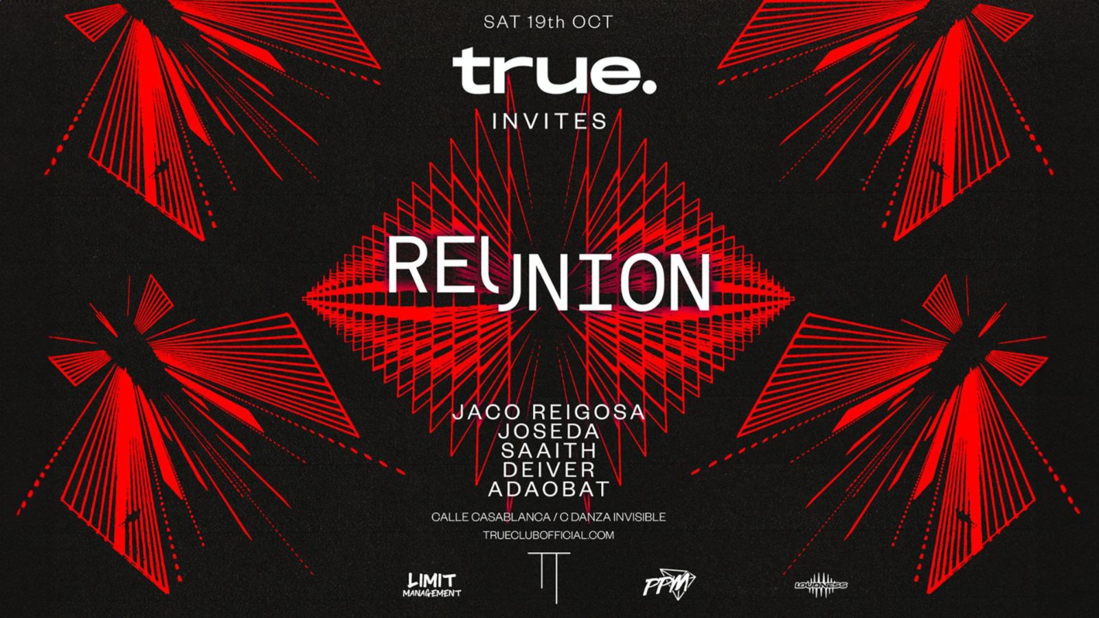 TRUE CLUB PRESENTA REUNION CON JACO REIGOSA, JOSEDA, SAAITH, DEIVER Y ADAOBAT