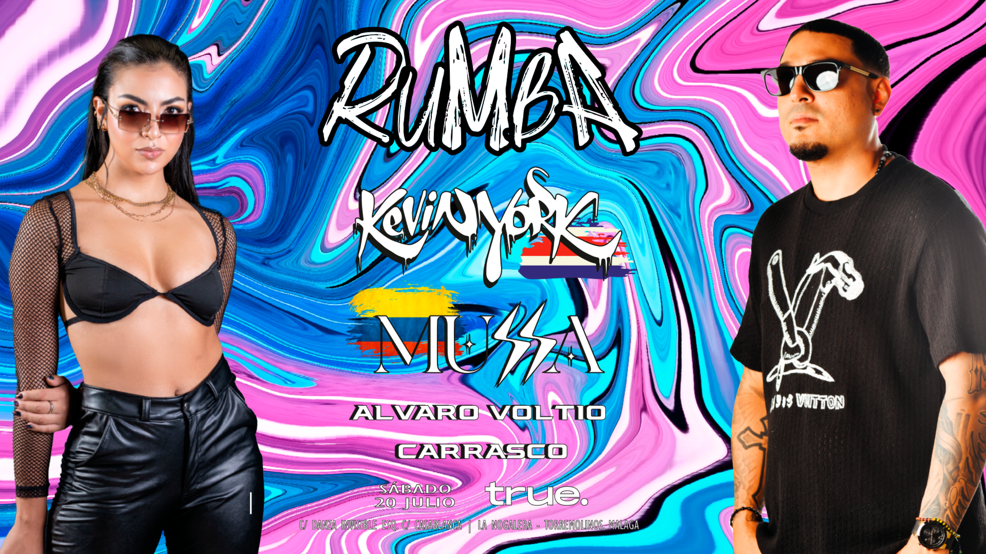 TRUE CLUB PRESENTA RUMBA CON KEVIN YORK, MUSSA, ÁLVARO VOLTIO Y CARRASCO image