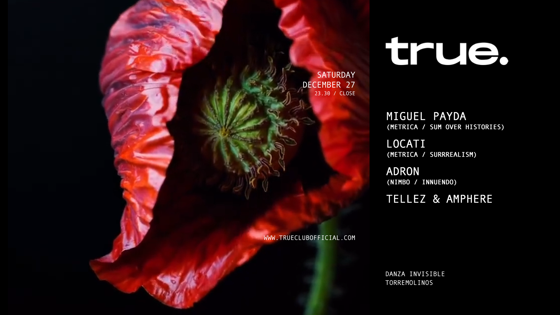 TRUE PRESENTA A MIGUEL PAYDA, LOCATI, ADRON, TELLEZ & AMPHERE image