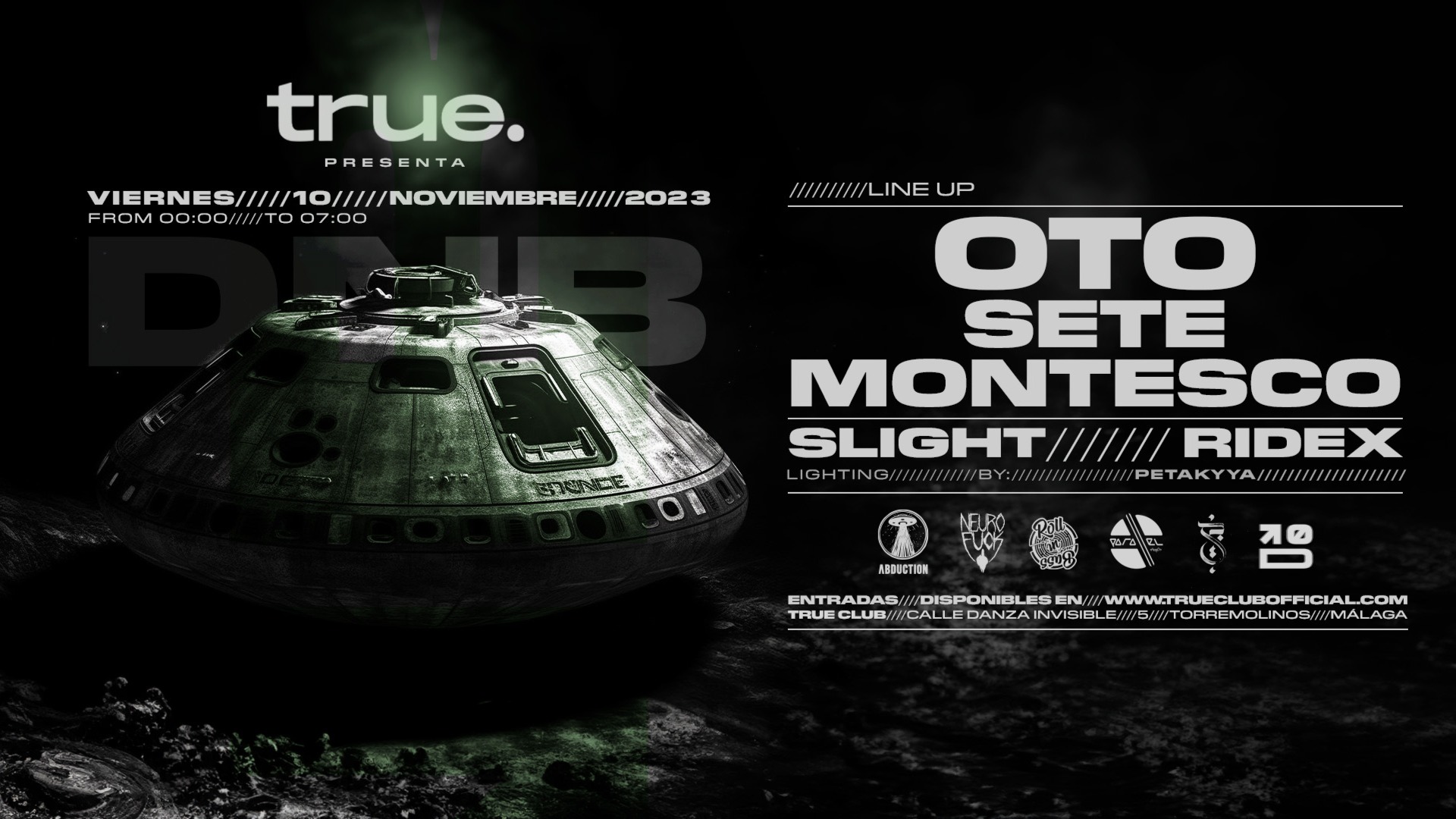 TRUE PRESENTA: OTO, SETE, MONTESCO, SLIGHT Y RIDEX image