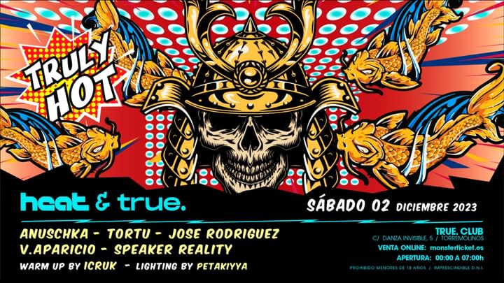Cover for event: TRUE PRESENTA HEATPRO CON ANUSCHKA, TORTU, JOSE RODRIGUEZ, V.APARICIO, ICRUK Y SPEAKER REALITY
