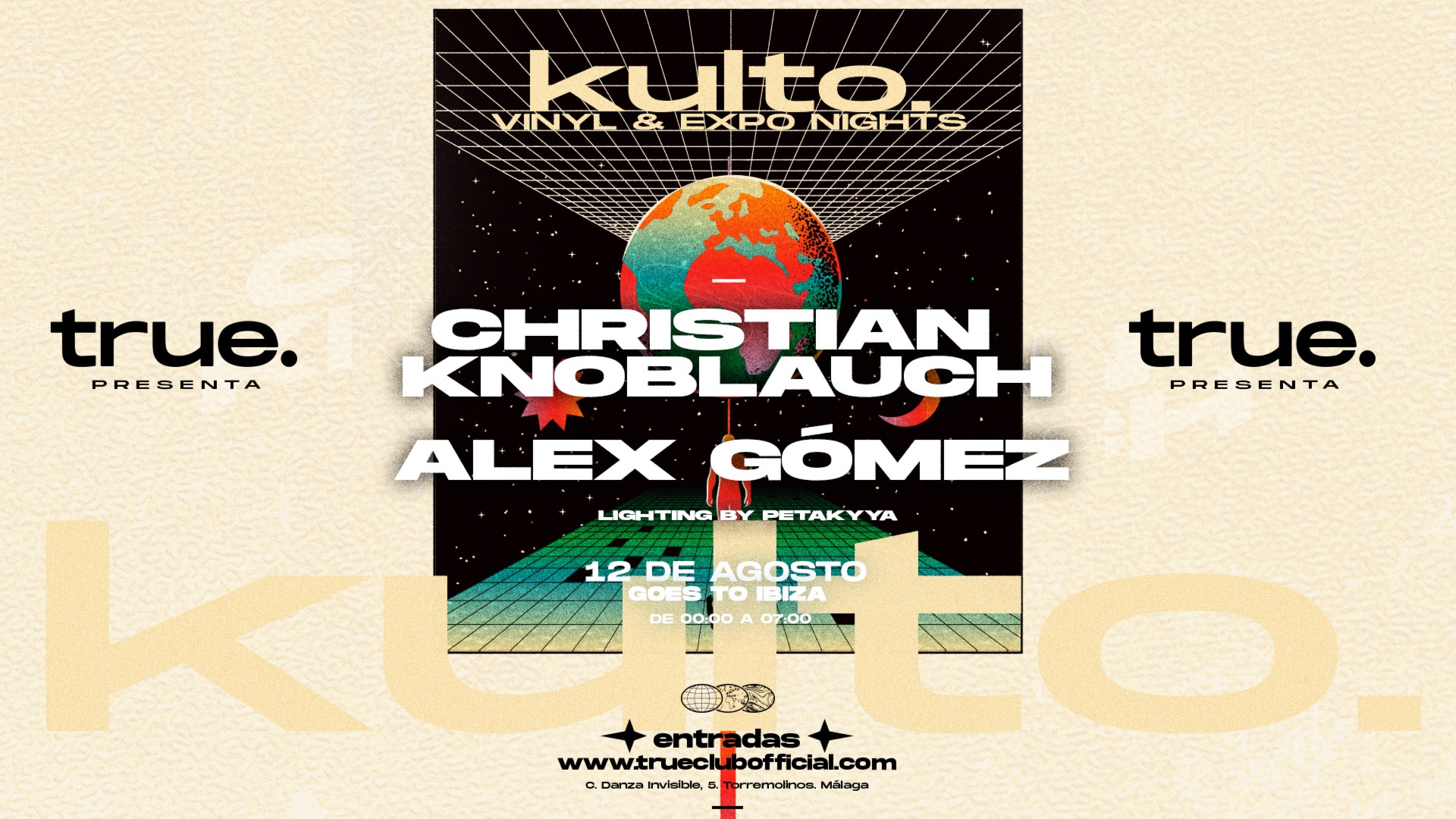 TRUE PRESENTA KULTO - VINYL & EXPO NIGHTS - GOES TO IBIZA, CON CHRISTIAN KNOBLAUCH image