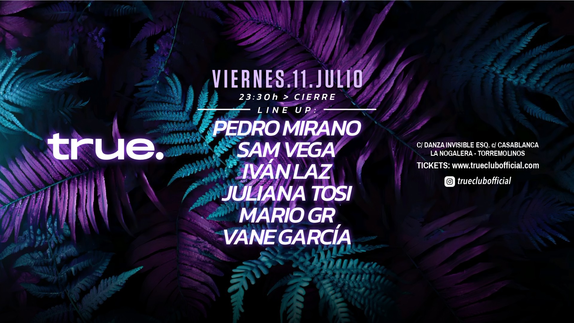 TRUE PRESENTA PEDRO MIRANO, SAM VEGA, IVÁN LAZ, JULIANA TOSI, MARIO GR Y VANE GARCÍA image