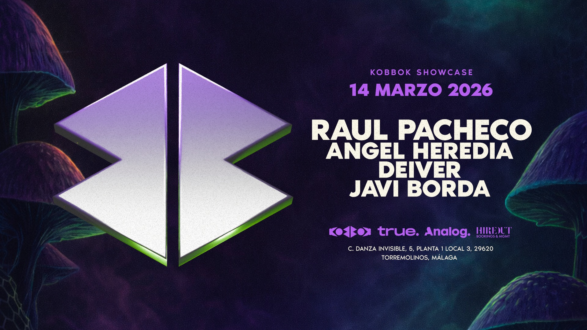TRUE X KOBBOK SHOWCASE PRESENTA A RAUL PACHECO, ANGEL HEREDIA, DEIVER Y JAVI BORDA image