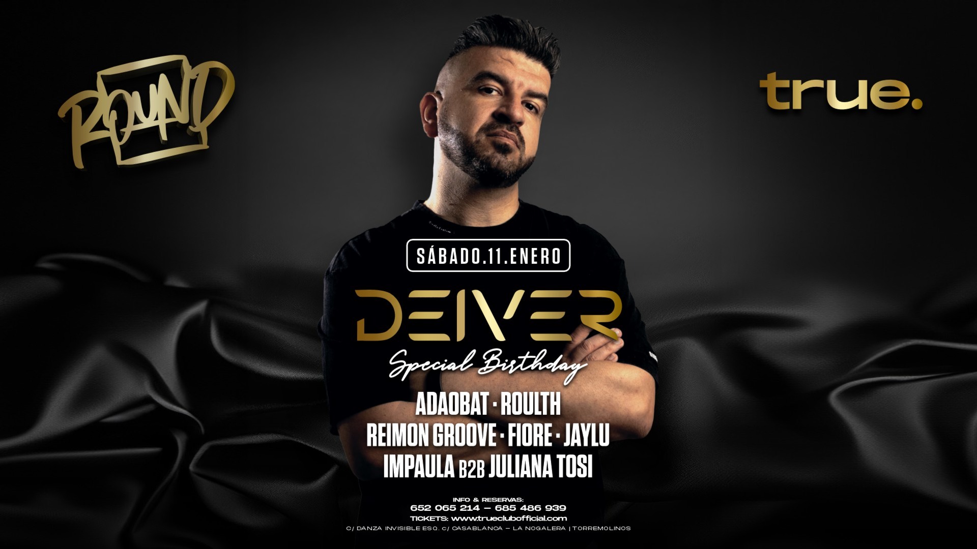 TRUE X ROUNDMUSIC W/ DEIVER, ADAOBAT, ROULTH, REIMON GROOVE, FIORE, JAYLU, IMPAULA B2B JULIANA TOSI image