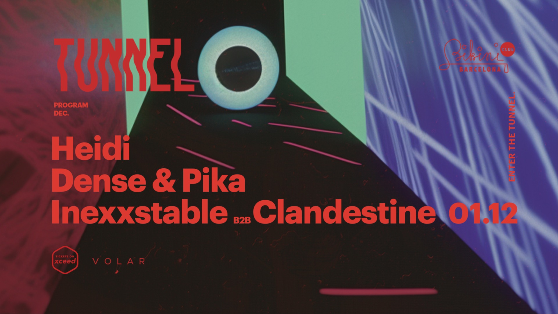 Tunnel pres. Heidi, Dense & Pika, Inexxstable b2b Clandestine image