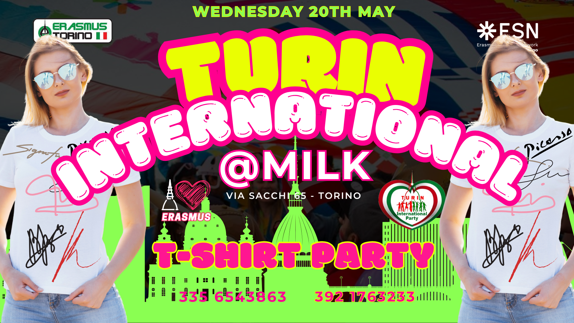 TURIN INTERNATIONAL - T-SHIRT PARTY image