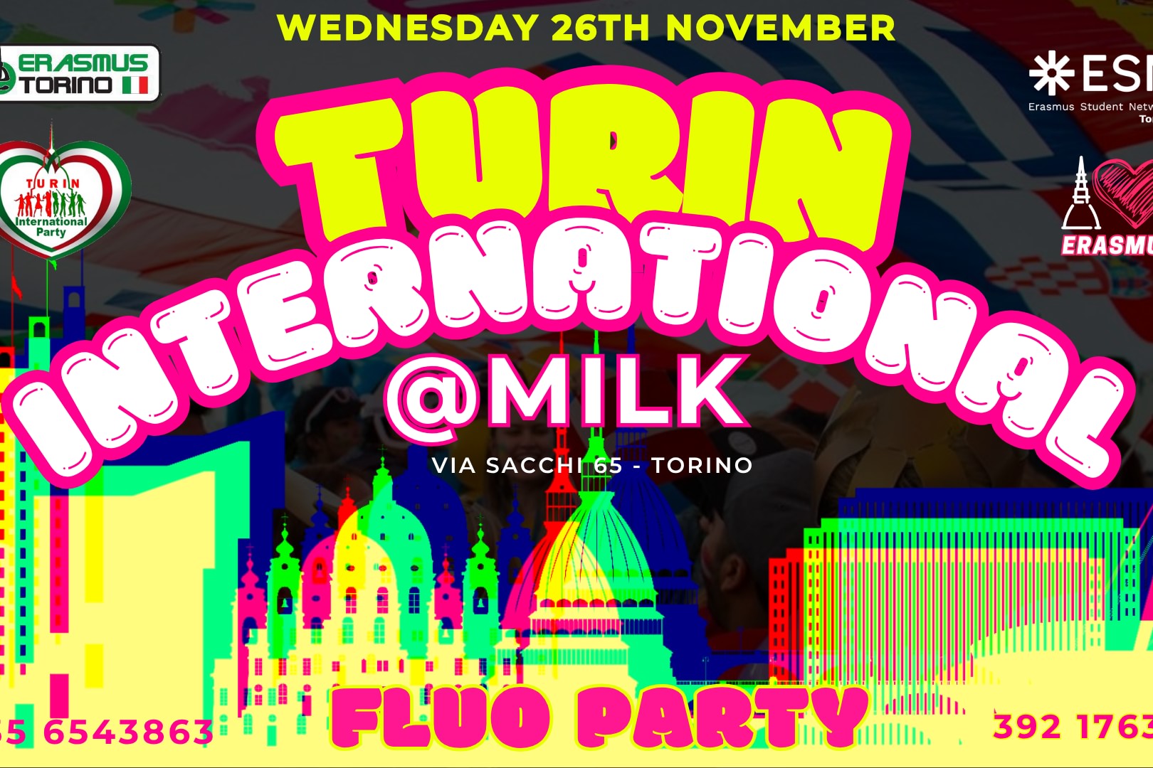 TURIN INTERNATIONAL - FLUO PARTY image