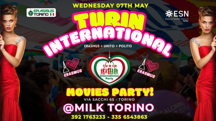 Cover for event: TURIN INTERNATIONAL - MOVIES PARTY!