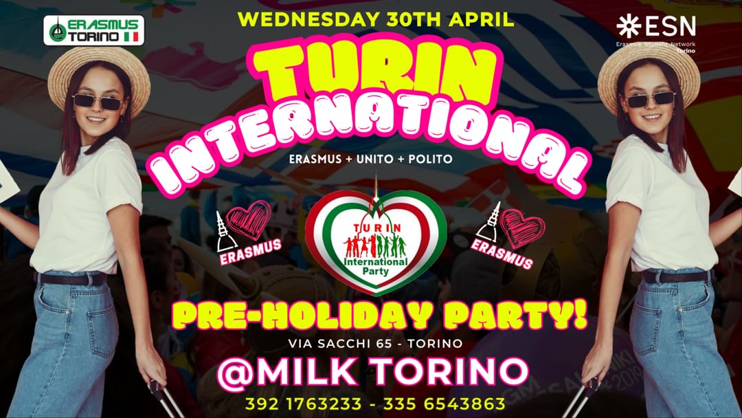 TURIN INTERNATIONAL - PRE-HOLIDAY PARTY! event cover