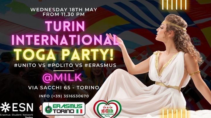 Cover for event: TURIN INTERNATIONAL TOGA PARTY!