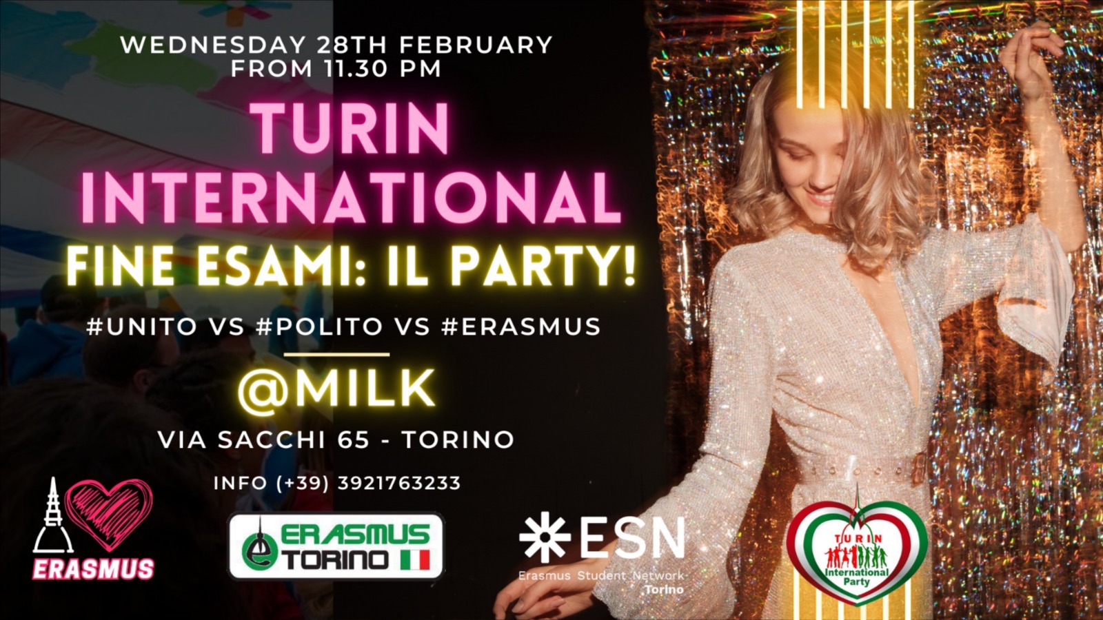 TURIN INTERNATIONAL - FINE ESAMI: IL PARTY!