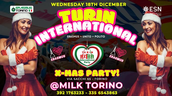 Cover for event: TURIN INTERNATIONAL - X-MAS PARTY!