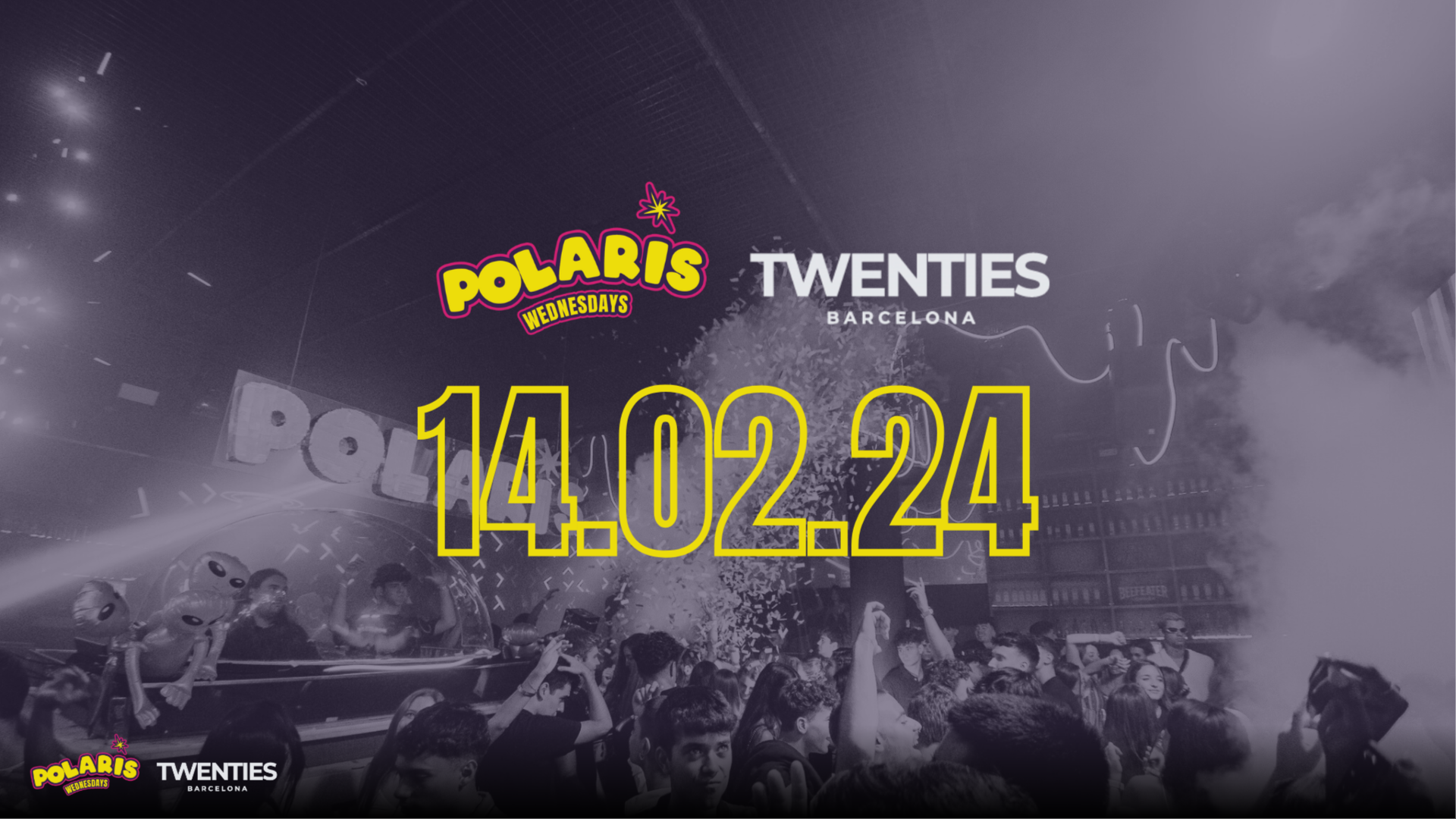 Twenties Miércoles Entradas Gratis | Fiesta Polaris en Twenties Barcelona
