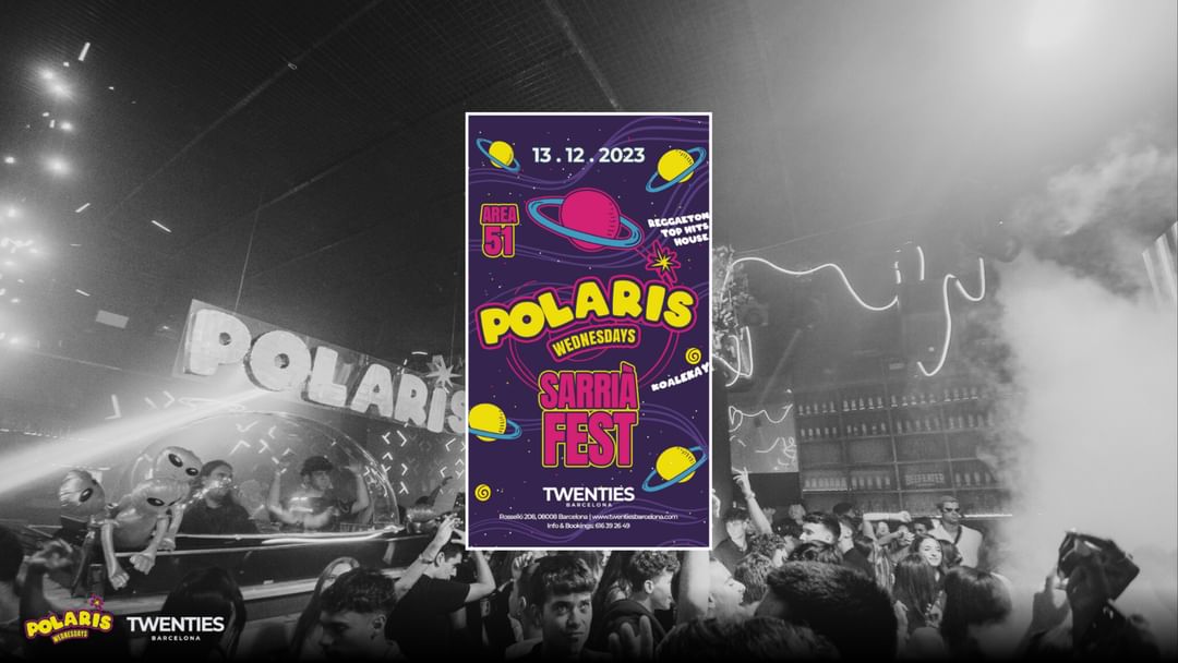 Cartell de l'esdeveniment Twenties Miércoles Entradas Gratis | Fiesta Polaris en Twenties Barcelona