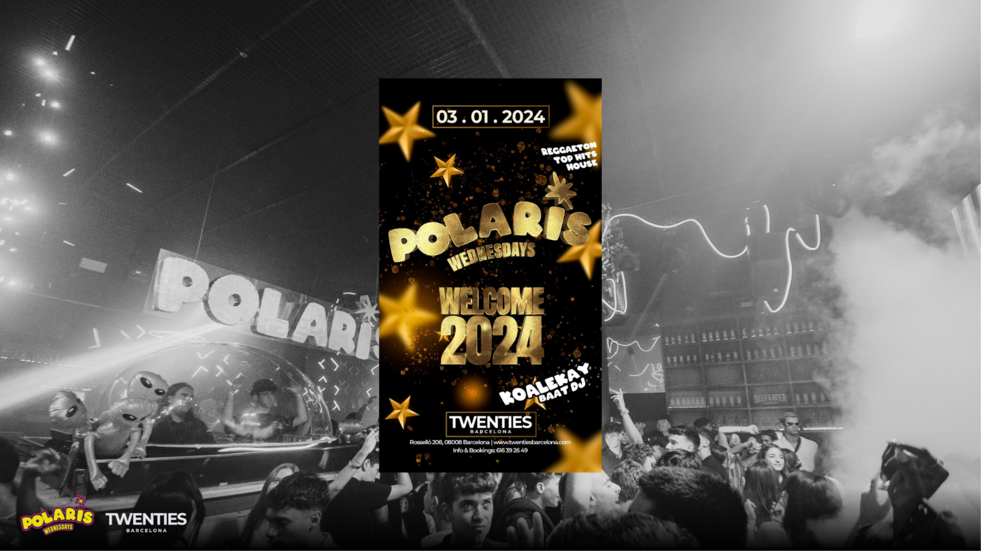Twenties Miércoles Entradas Gratis | Fiesta Polaris en Twenties Barcelona