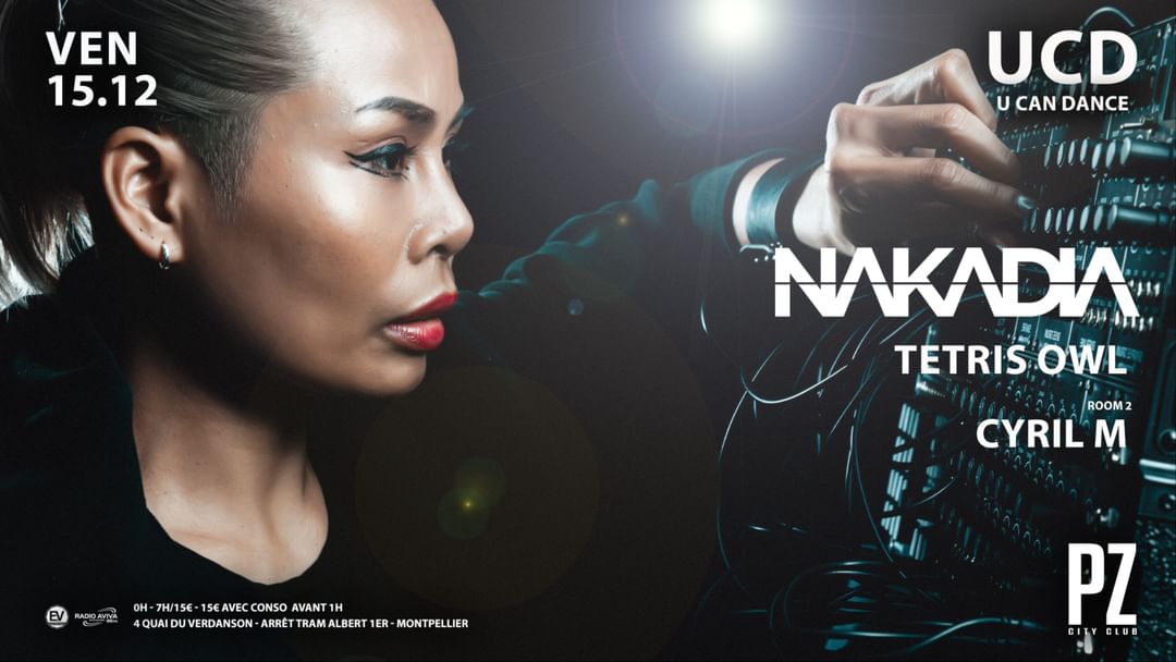 Cartell de l'esdeveniment U CAN DANCE x NAKADIA x TETRIS OWL x Cyril M x PZ city club