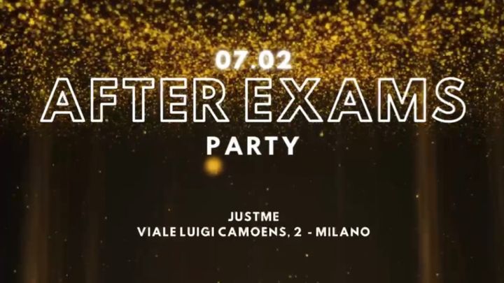 Cover for event: UE - AFTER EXAMS PARTY