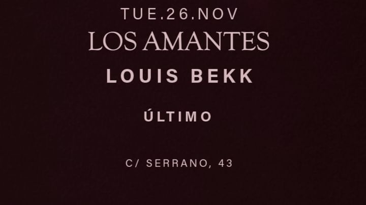 Cover for event: Ultimo x Louis Bekk