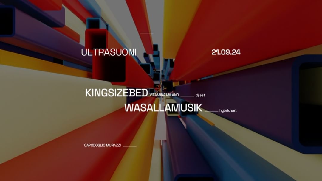 Ultrasuoni ✷ Wasallamusik / Kingsizebed ✷ Capodoglio-Eventplakat