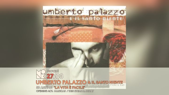 Cover for event: Umberto Palazzo & Il Santo Niente