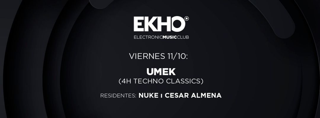 Cartell de l'esdeveniment UMEK 4h Techno Classics