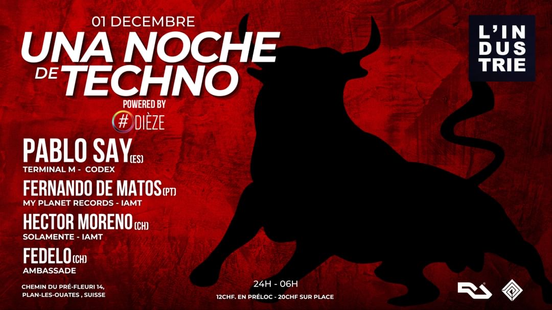 INDUSTRIE  Una noche techno con GUEST LIST event cover