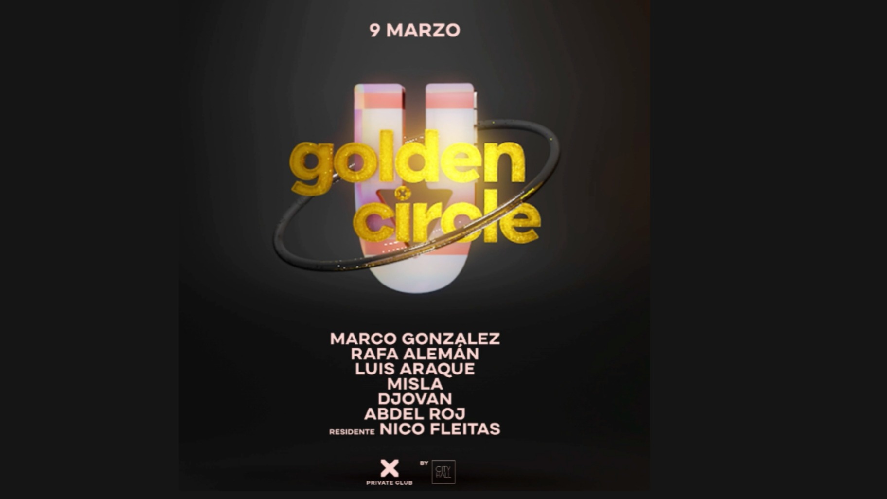 UNDER & GOLDEN CIRCLE (from Barcelona) - X PRIVATE ELECTRONIC CLUB image