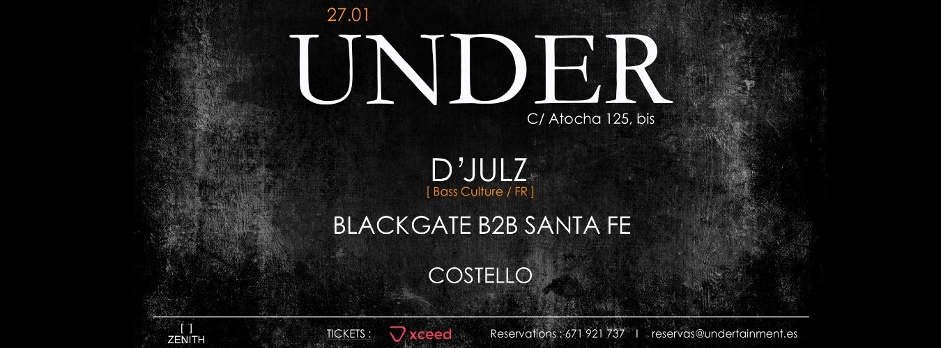 UNDER w/ D'Julz (Entrada gratuita antes de 1:00 AM) image