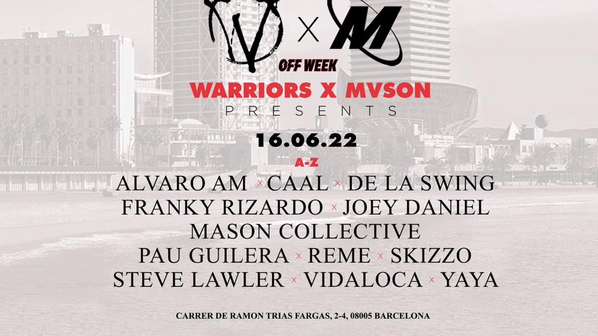 OFF WEEK UR pres. Warriors x Mvson Off Week  image