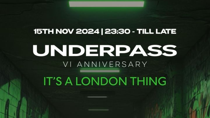 Cover for event: UNDERPASS - VI ANNIVERSARY