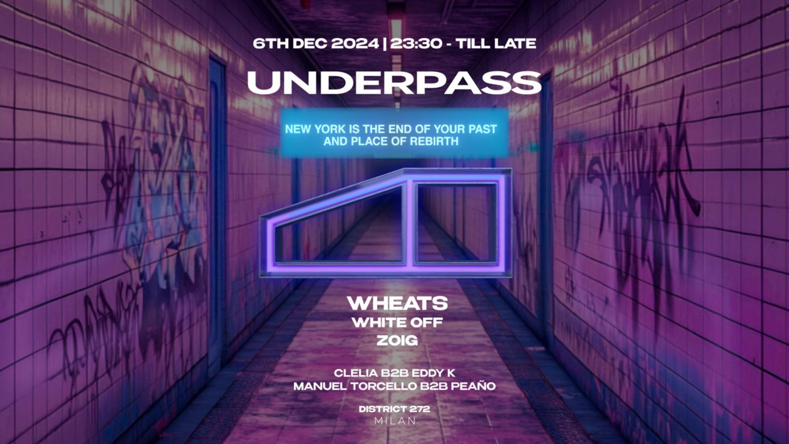 UNDERPASS - Dj guest WHEATS