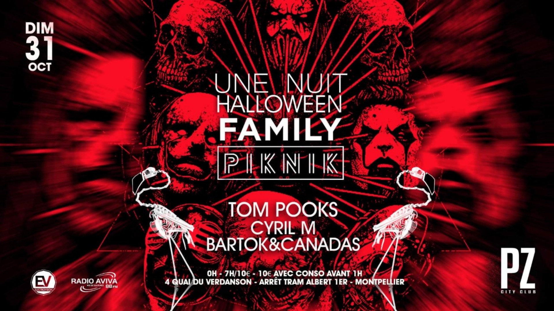 Une Nuit Halloween x Family Piknik x PZ city club