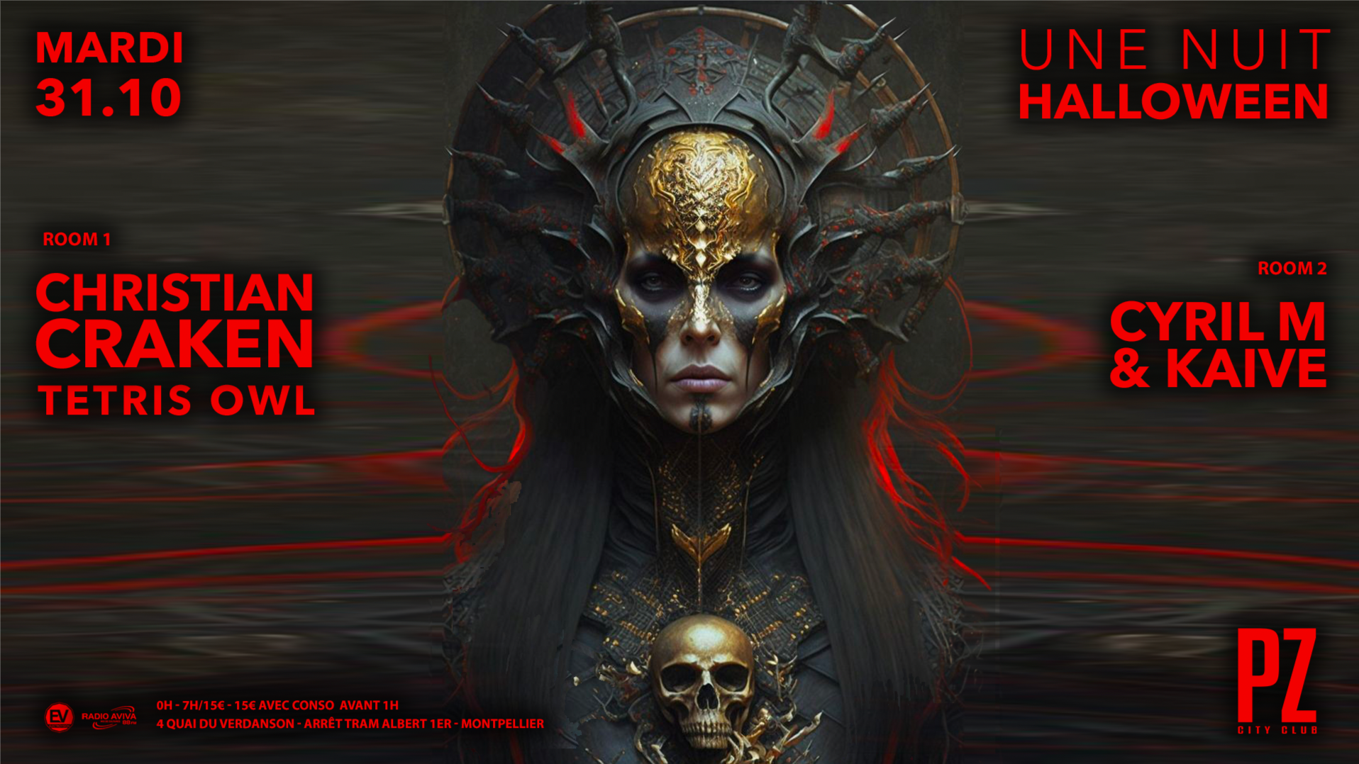 Une Nuit HALOWEEN x Christian Craken x PZ city club