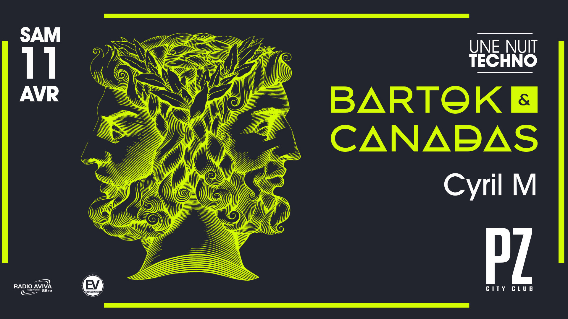 Une Nuit Techno : Bartok & Canadas @PZ city club