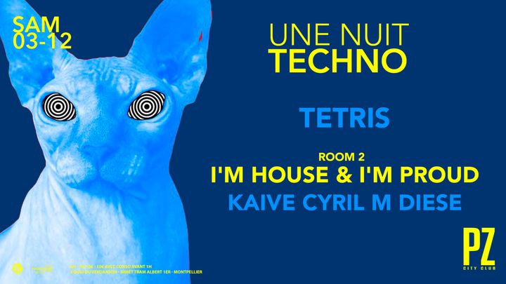 Cover for event: Une Nuit Techno x Cyril M x KAIVE x TETRIS x PZ city club