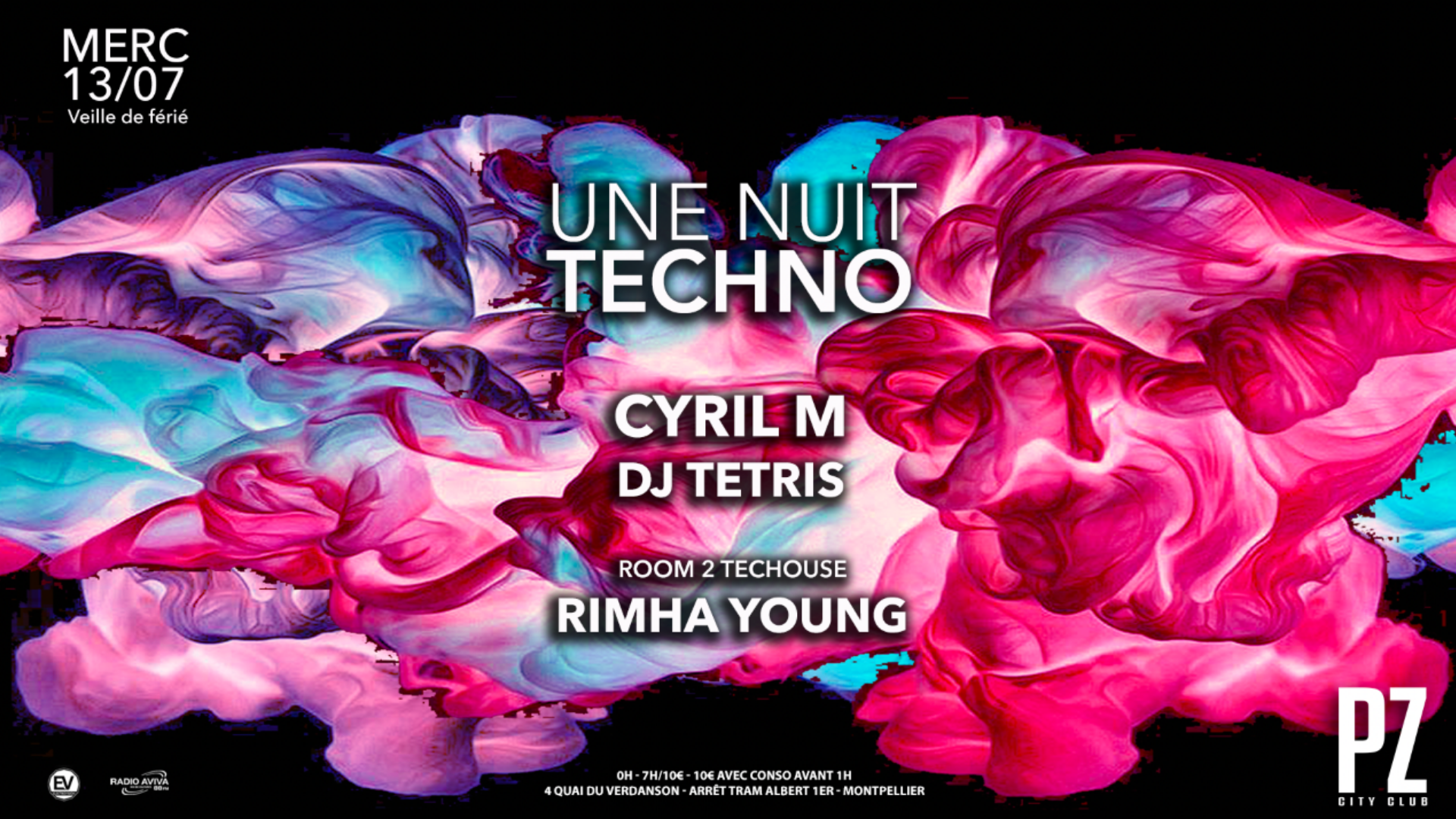 Une Nuit Techno x TETRIS x Cyril M x PZ city club image