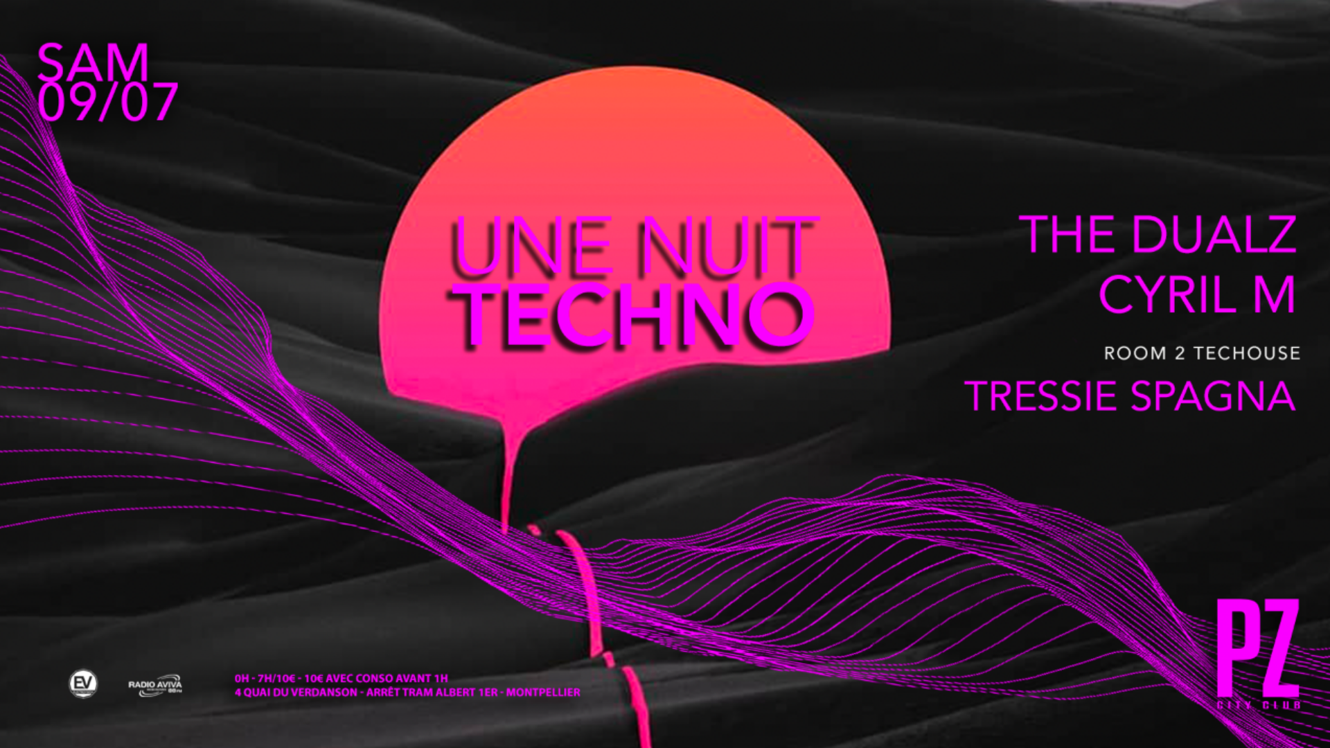 Une Nuit Techno x The Dualz x Cyril M x PZ city club image