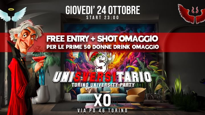 Cover for event: Unisversitario vol.4 FREE ENTRY + SHOT OMAGGIO in lista 