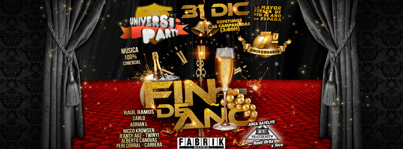 UniversiParty | Fin de Año · Nochevieja en Fabrik image