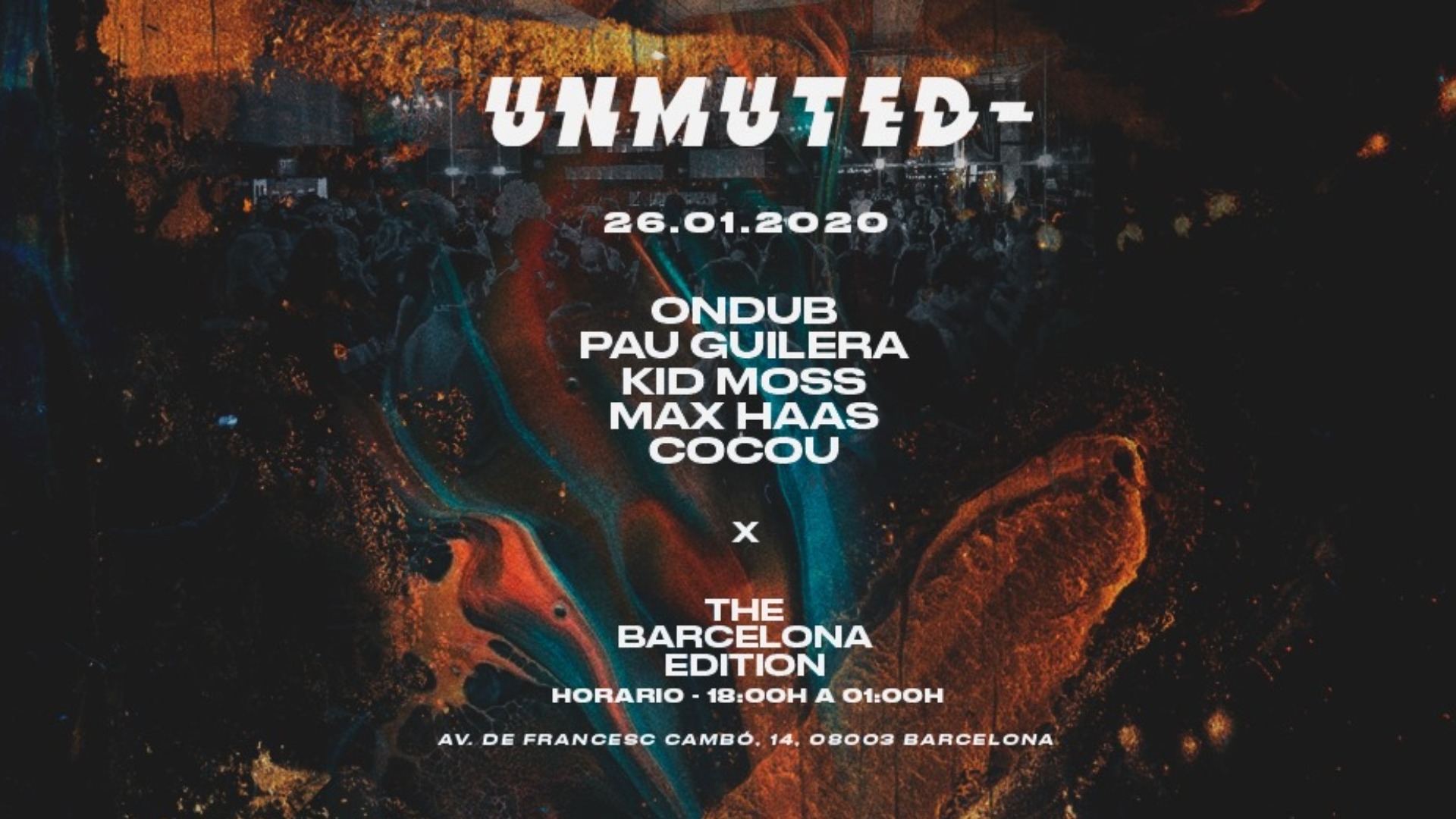 UNMUTED pres 100% at The Barcelona Edition image