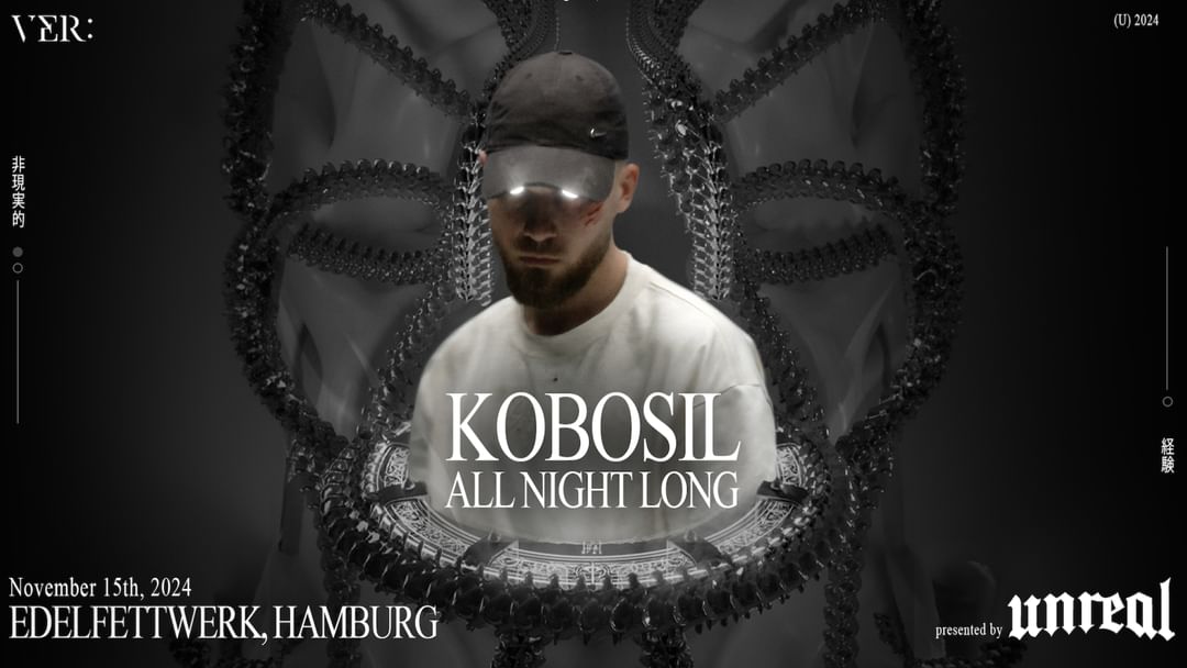 Capa do evento (SOLD OUT) UNREAL x VER:  pres. KOBOSIL ALL NIGHT LONG 
