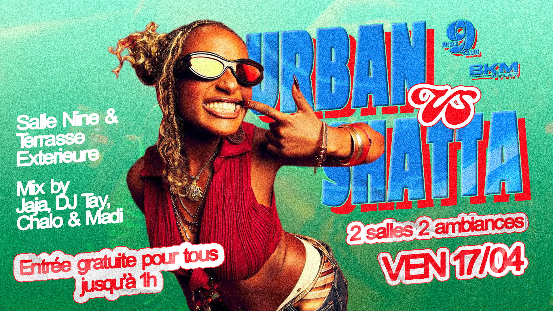 URBAN VS SHATTA - LE VENDREDI 17 AVRIL image